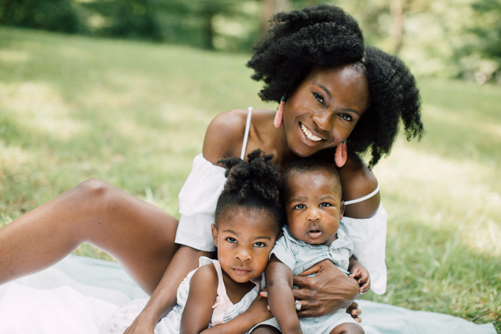 mommy and me shoot, mommy and me, brother and sister, sibling love, natural hair, statement earrings