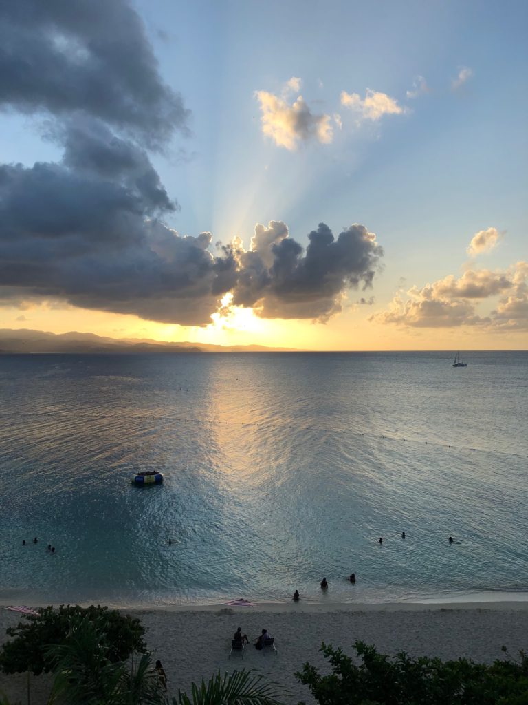 sunset, Montego Bay, Jamaica, beach, doctor's cave beach