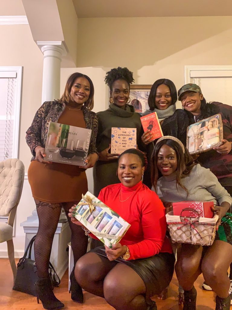 holiday games, Secret Santa, group dinner, small intimate dinner, friends, Christmas celebration