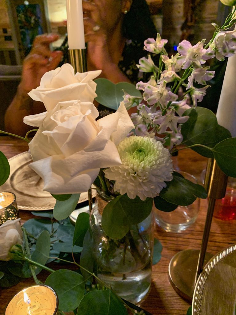 floral arrangement, cabin trip, couples getaway 