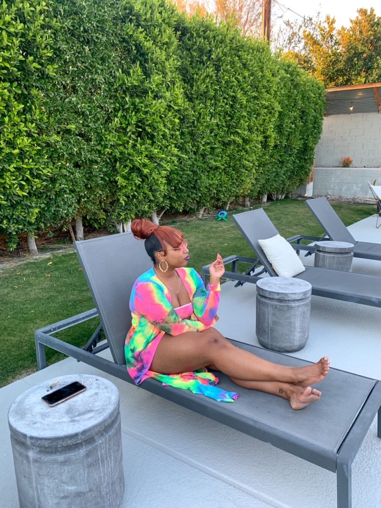 Palm Springs, girl trip, black girls travel, pool house, birthday trip, hiking, Arieltram, tramway, pool party, bbq party