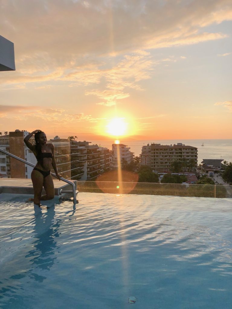 Puerto Vallarta, travel, anniversary trip, black travel, Mexico, poolside 